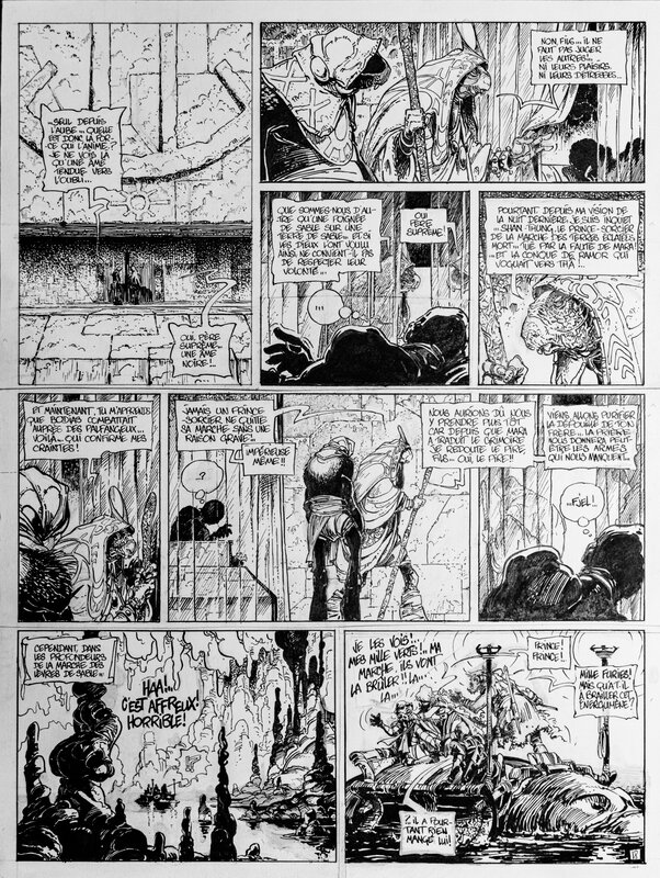 Régis Loisel, La quête de l'oiseau du temps - Le temple de l'oubli. Planche 18 - Comic Strip