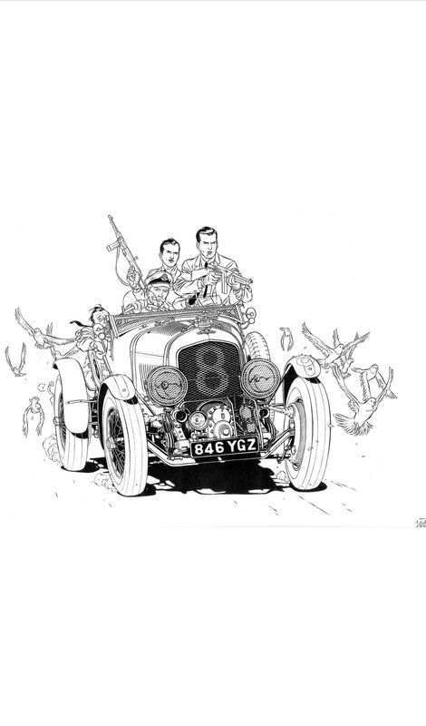 Bentley bower by Jean-Christophe Thibert - Original Illustration