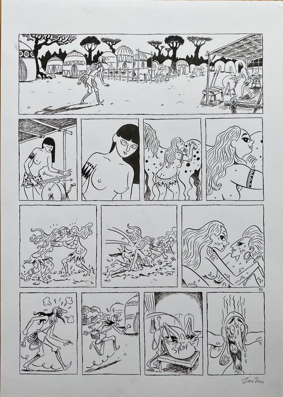 Zanzim - L'île aux femmes - Comic Strip