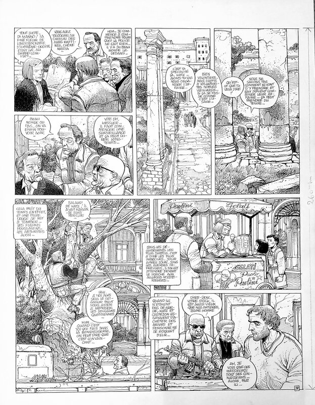 Enki Bilal, Les Phalanges de l'Ordre noir - Planche originale