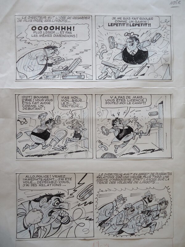 René Pellos, Pieds Nickelés Banquiers - Comic Strip