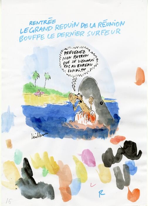 La rentrée by Philippe Vuillemin - Original Illustration