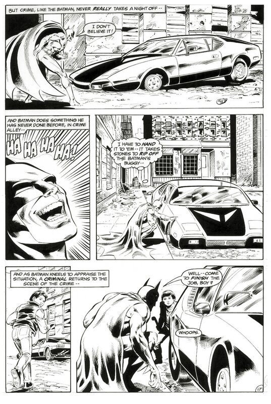 Chris Warner, Batmobile Batman #408 - Planche originale