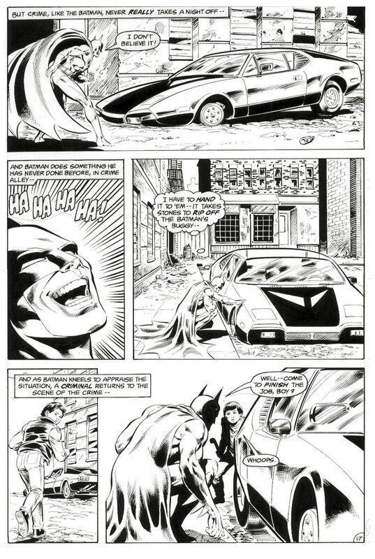 Chris Warner, Batmobile Batman #408 - Comic Strip