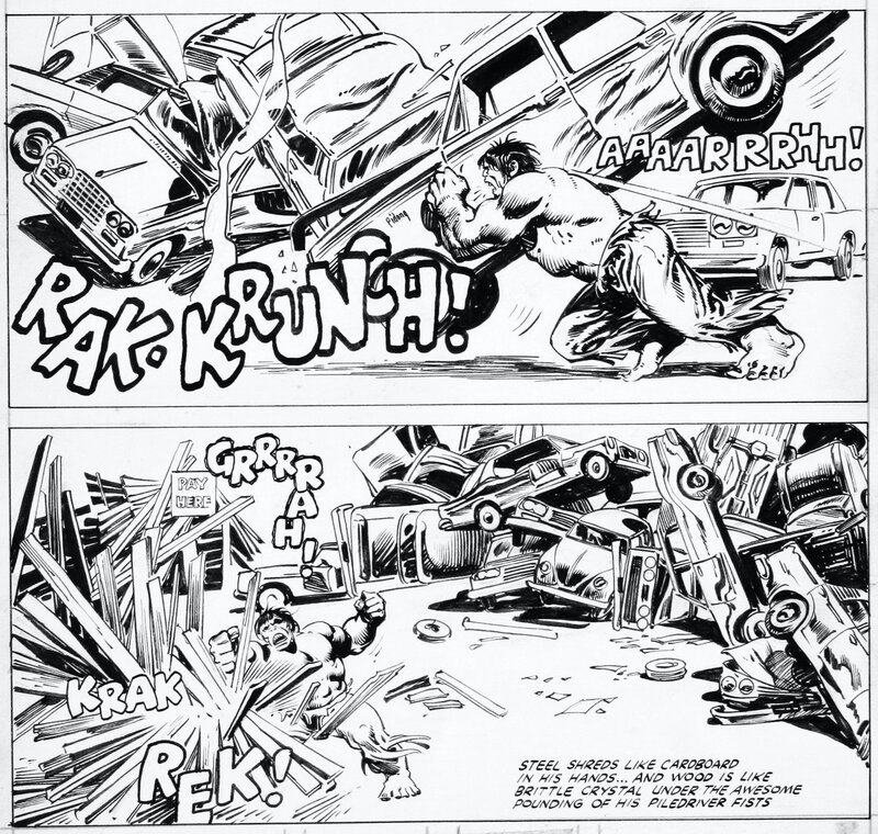 Hulk #23 p23 par John Buscema - Planche originale