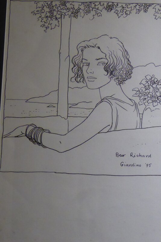 Vittorio Giardino, Vacance  fatale, sur feuille - Sketch