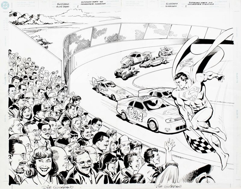 Dick Giordano, Superman meets the Motorsports Champions - Couverture originale