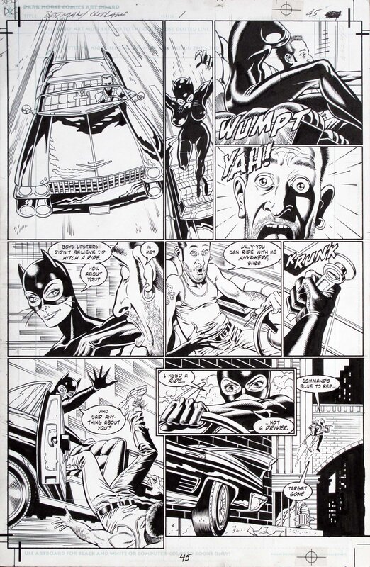 Paul Gulacy, Catwoman - Batman Outlaws VOL.01 p45 - Comic Strip