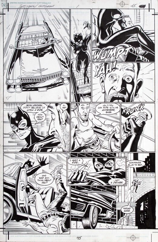 Paul Gulacy, Catwoman - Batman Outlaws VOL.01 p45 - Planche originale