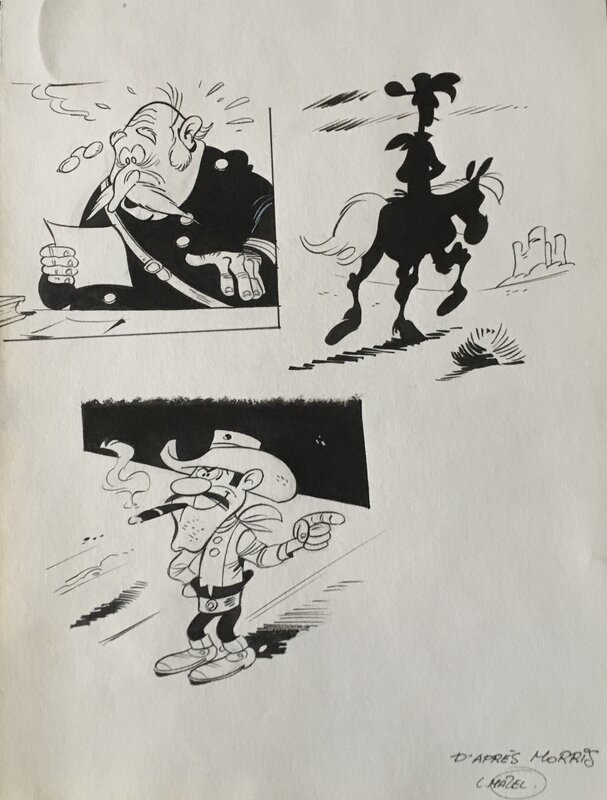 Lucky Luke par Mazel - Illustration originale