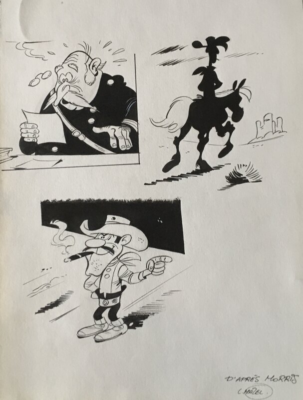 Lucky Luke by Mazel - Original Illustration