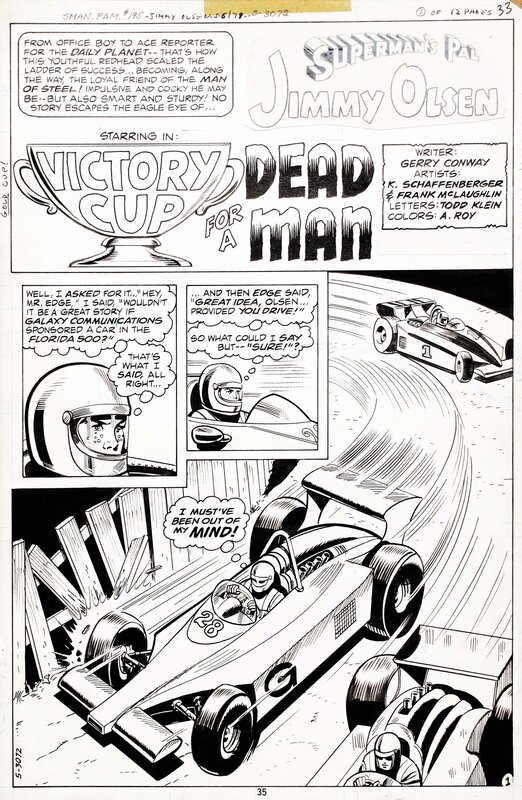 Kurt Schaffenberger, Superman Family Jimmy Olsen #195 p35 - Comic Strip