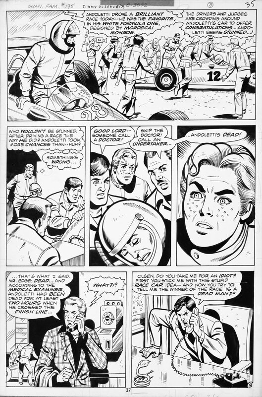 Kurt Schaffenberger, Superman Family Jimmy Olsen #195 p37 - Planche originale