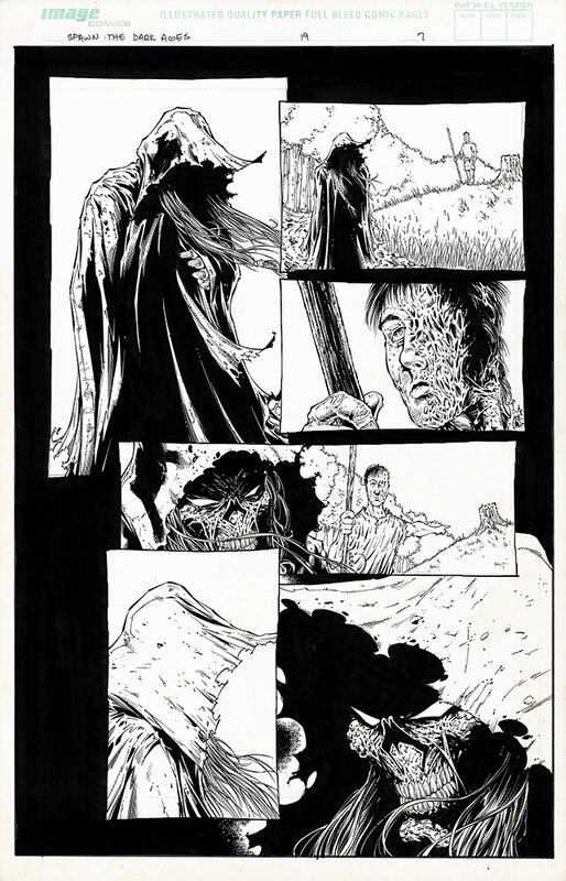 Nat Jones, Kevin Conrad, Steve Niles, Spawn The Dark Ages - issue #19, planche 7 - Planche originale