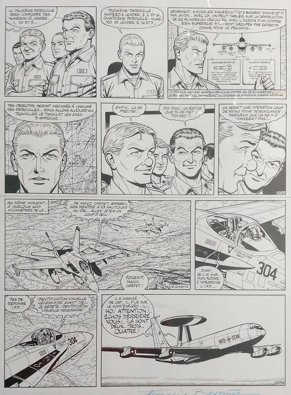 Francis Bergèse, Buck Danny  l'Escadrille Fantôme - Comic Strip