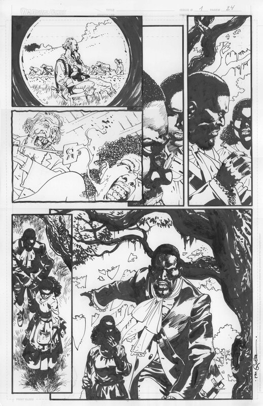 R.M. Guéra, Quentin Tarantino, Django Unchained #1, pág. 24 - Planche originale