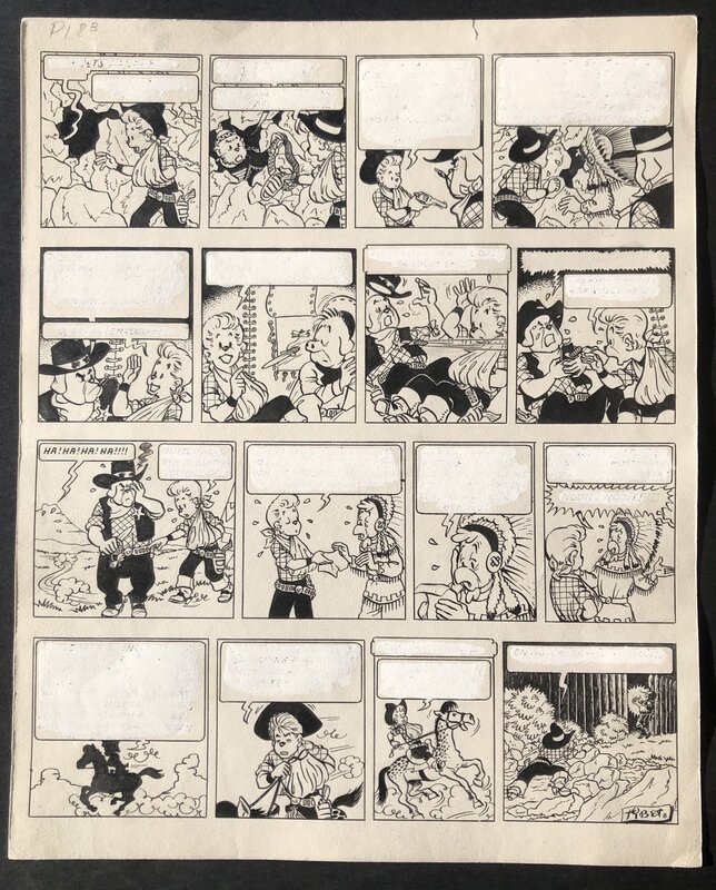 Tibet, Les aventures de Chick Bill en Arizona - Tome 1 - Chick Bill contre L'invisible - planche 16. - Comic Strip