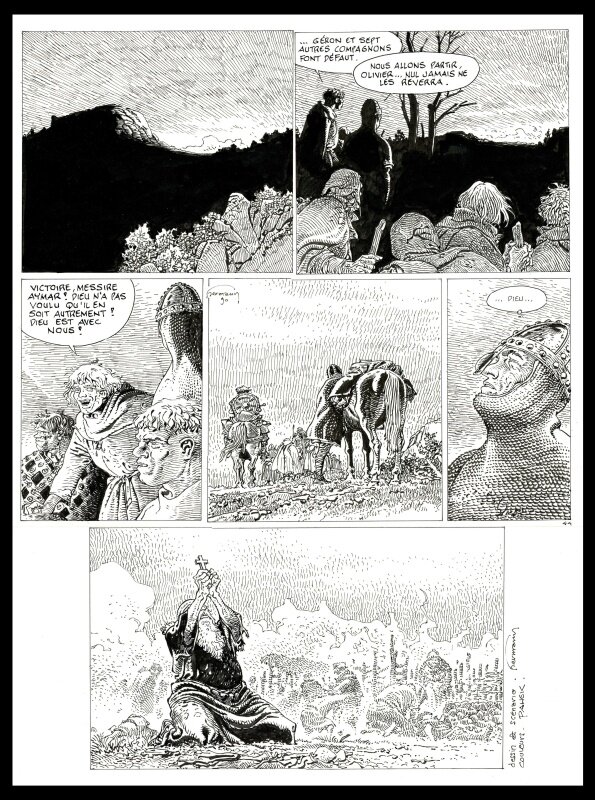 For sale - Hermann, Les Tours de Bois Maury-T7-planche de fin - Comic Strip