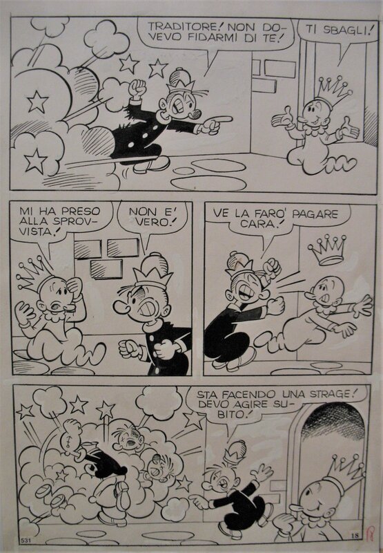 Sandro Dossi, Popeye N° 531, planche 18 - Comic Strip