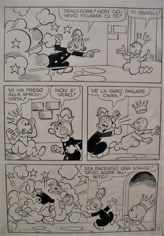 Sandro Dossi, Popeye N° 531, planche 18 - Planche originale