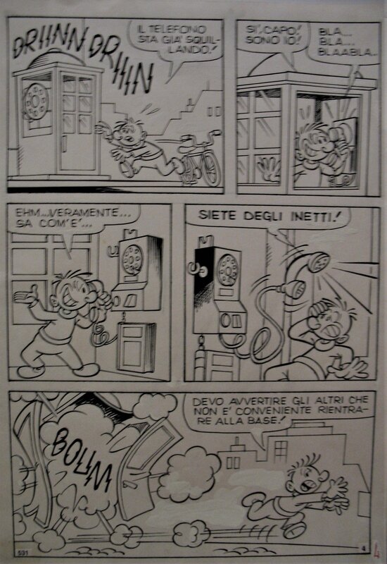 Sandro Dossi, Popeye N° 531, planche 4 - Planche originale