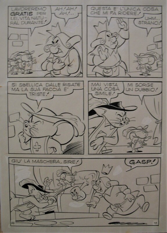 Sandro Dossi, Tom et Jerry N° 48 (Mousquetaires) / planche 11 - Planche originale