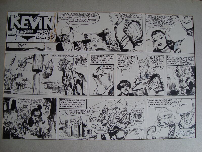 Kevin the bold par Kreigh Collins - Planche originale