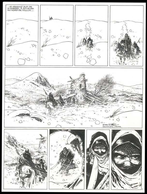 William Vance, Ramiro : 8. Les Otages - Planche originale