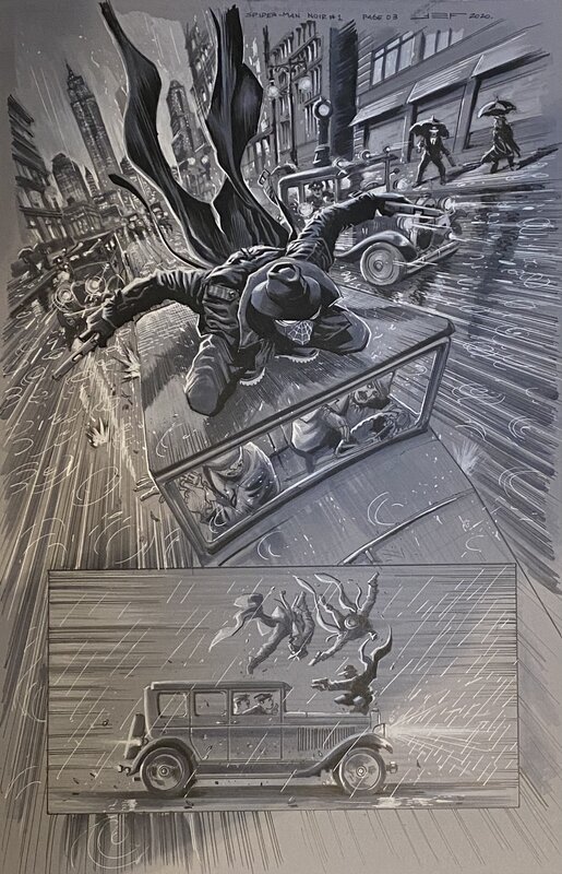 Spider-Man Noir par Juan E. Ferreyra, Margaret Stohl - Planche originale