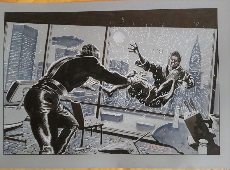 Juan E. Ferreyra, The  Watchmen - La mort du Comédien - Illustration originale