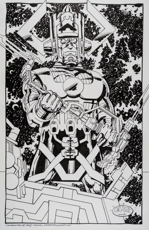 Galactus - John Byrne - Illustration originale