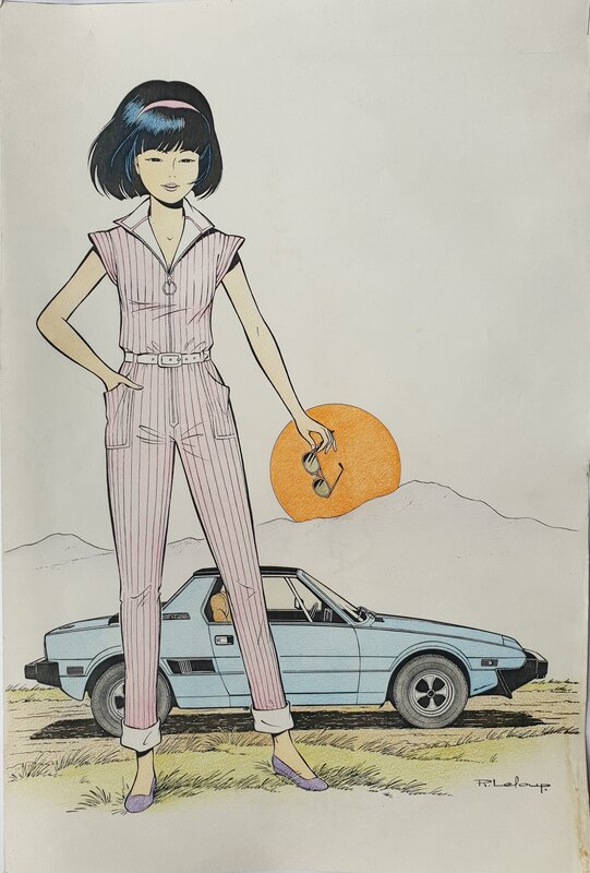 Roger Leloup, Yoko Tsuno poster Spirou n°2239 - Mise en couleur originale - Original Illustration