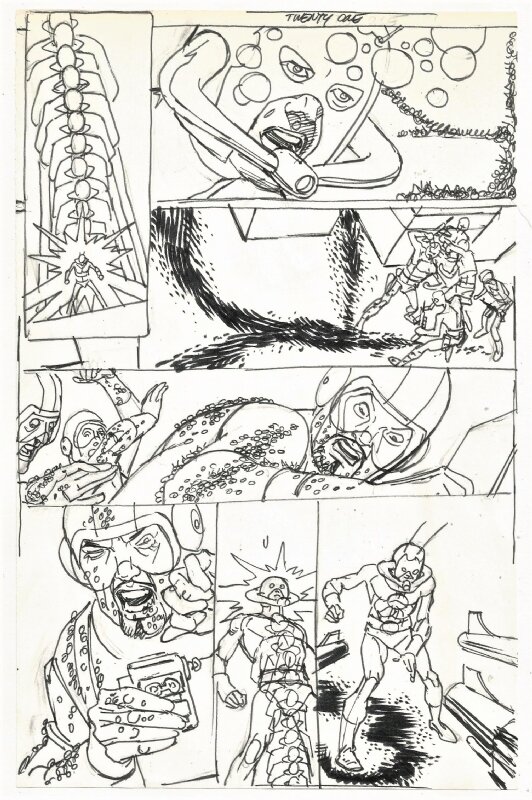 Gil Kane, The amazing Spiderman Annual #24 - Big Trouble for Little Spidey! - Planche originale