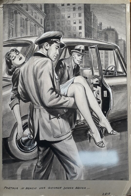 Enzo Magni, En voiture, Yvonne ! - Original Illustration