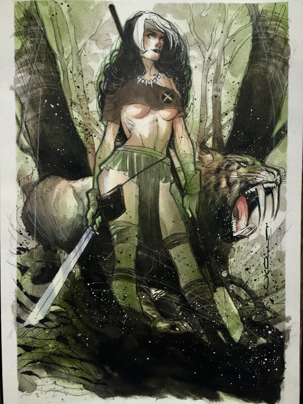 Savage Land Rogue by Uko Smith - Original Illustration