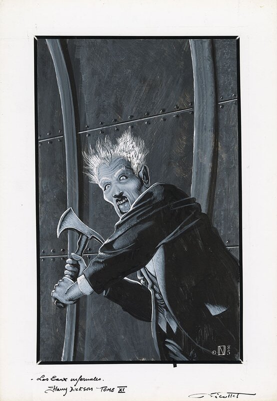 Jean-Michel Nicollet, Harry Dickson, illustration originale - Planche originale