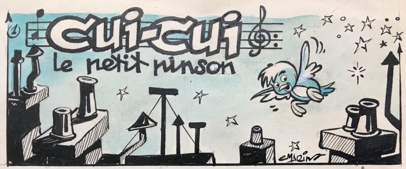 Claude Marin, Cui-Cui le petit pinson - Illustration originale