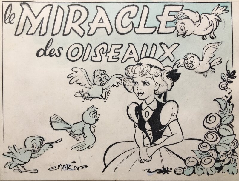 Claude Marin, Le Miracle des Oiseaux - Illustration originale