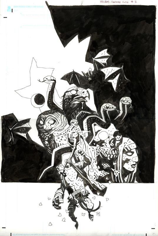 Mike Mignola, Hb Darkness Calls #2 - Original Cover