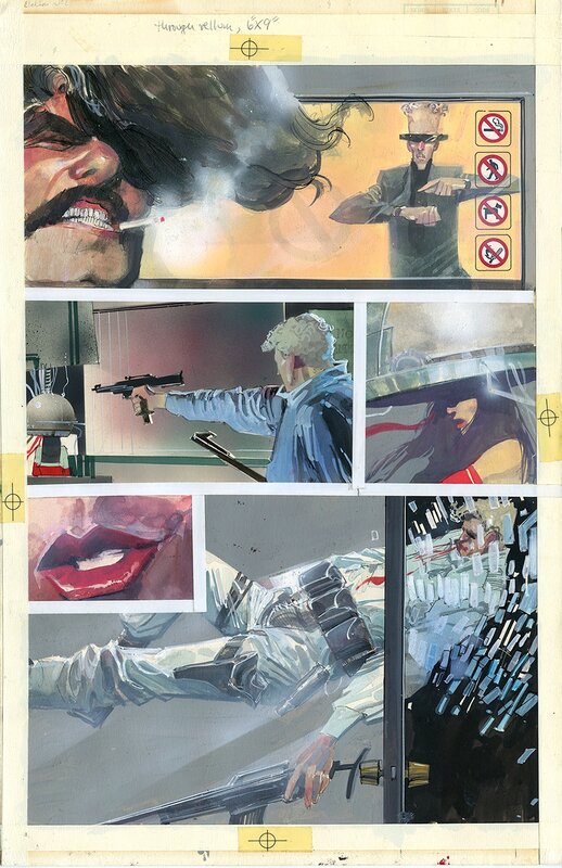 Bill Sienkiewicz, Elektra Assassin #2 page 11 - Original art