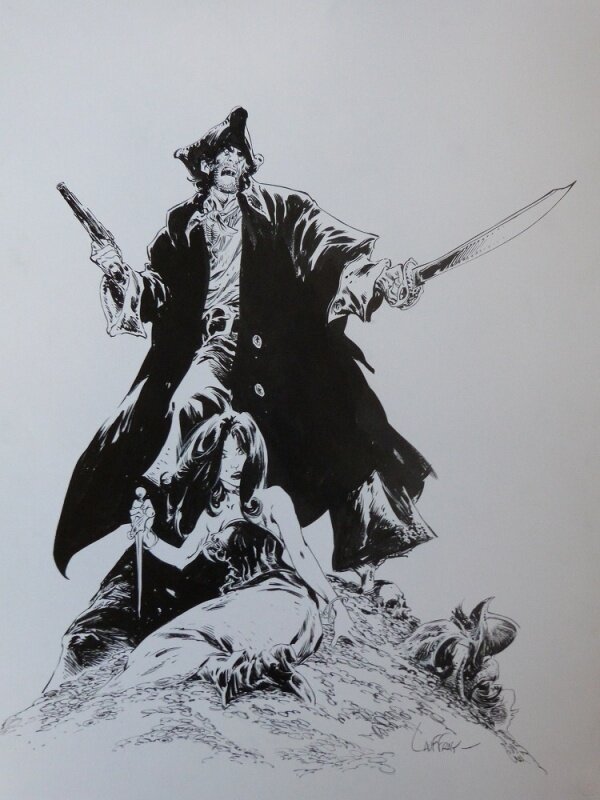 Mathieu Lauffray, Xavier Dorison, Long John Silver, illustration originale - Planche originale