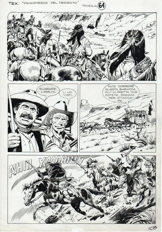 Miguel Angel Repetto, Tex n°504, Fort Buffalo planche 64 (Bonelli) - Comic Strip