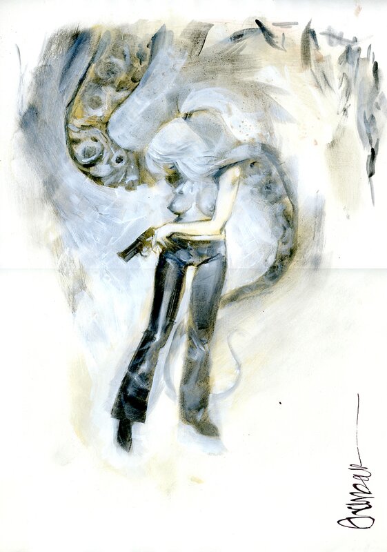 En vente - Ashley Wood, Grande Fanta - Leggerboot - Illustration originale