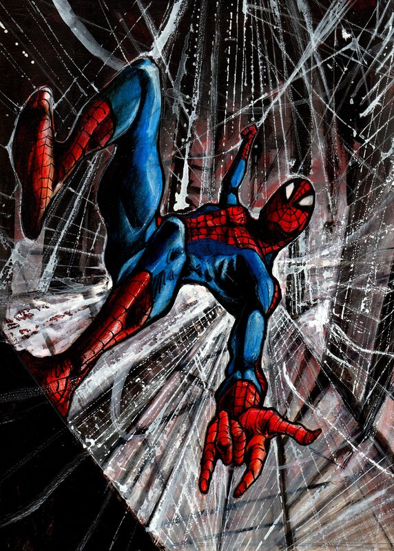 En vente - Spider-Man par Virginio Vona - Illustration originale