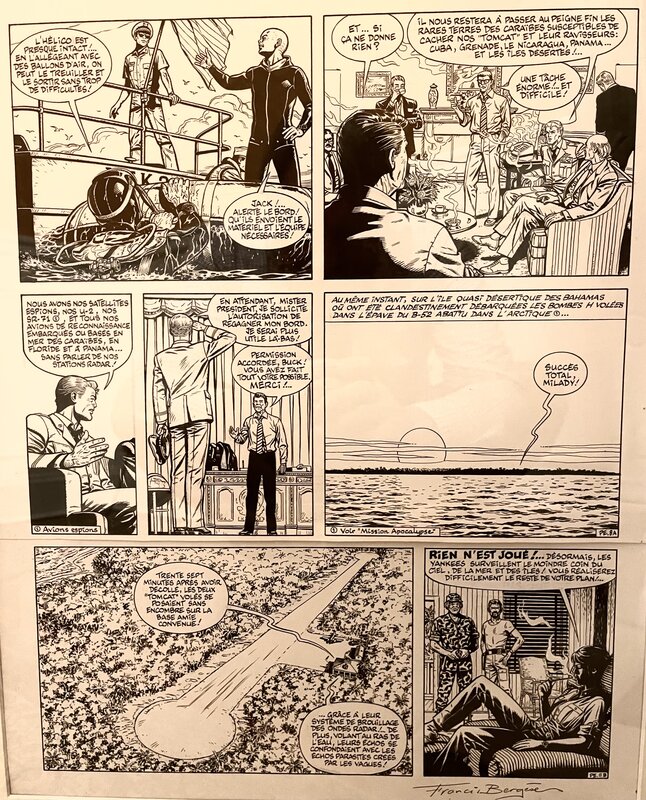 Francis Bergèse, Buck Danny Les Pilotes de l’Enfer planche 8 - Comic Strip