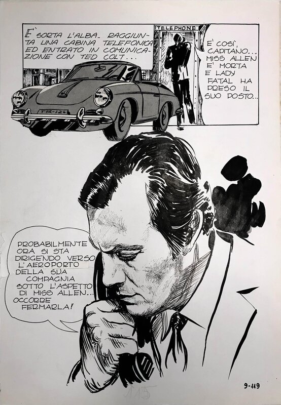 Milo Manara, Genius 9 p119 • Porsche - Comic Strip