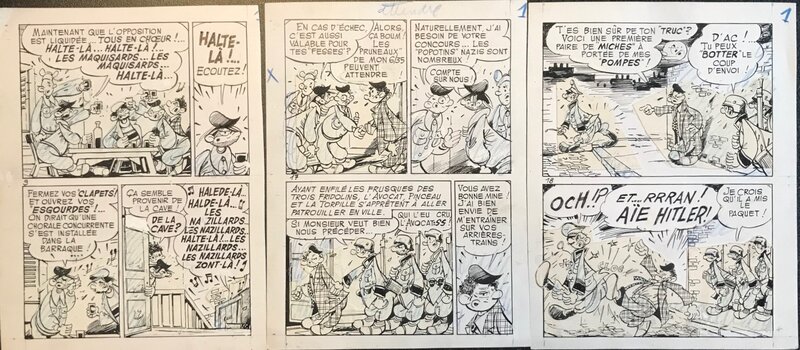 Marijac, Les trois mousquetaires du maquis pl 9, 17 & 18 - Comic Strip