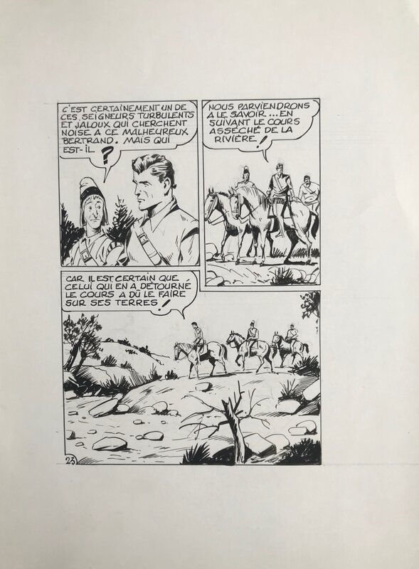 Emeric pl 23 par Roger Melliès - Planche originale