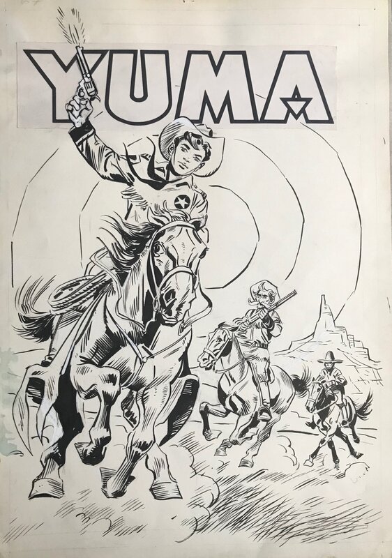 Yuma n° 67 couv by Yves Mondet - Original Cover