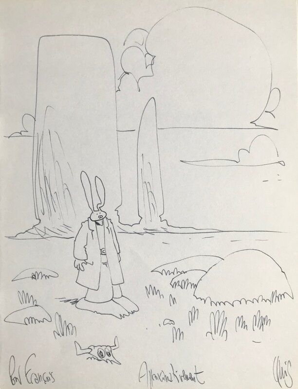 Lapinot by Lewis Trondheim - Sketch